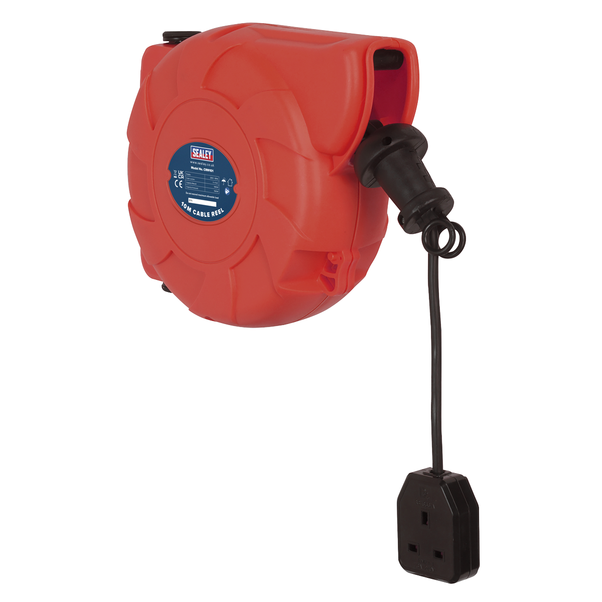 Sealey Cable Reel System Retractable 10m 1 x 230V Socket