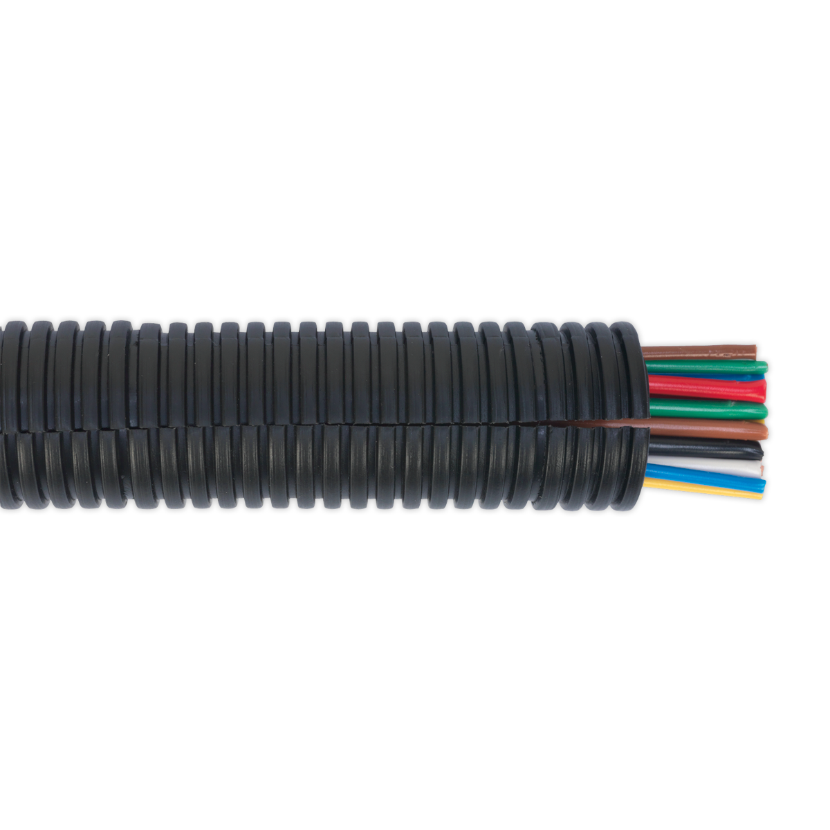 Sealey Convoluted Cable Sleeving Split Ø22-27mm 10m