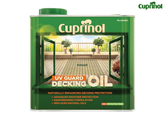 Cuprinol UV Guard Decking Oil Natural 2.5 litre