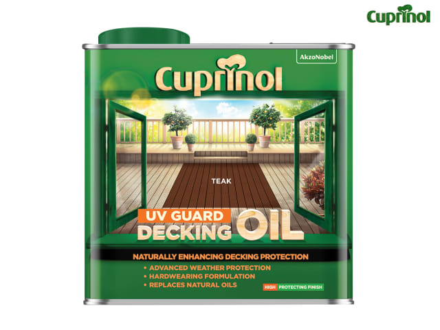 Cuprinol UV Guard Decking Oil Teak 2.5 litre