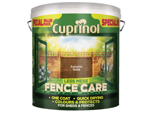 Cuprinol Less Mess Fence Care Autumn Gold 6 litre