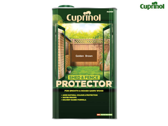 Cuprinol Shed & Fence Protector Gold Brown 5 litre