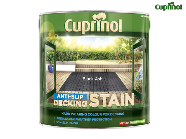 Cuprinol Anti-Slip Decking Stain Black Ash 2.5 litre