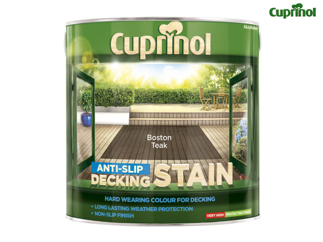 Cuprinol Anti-Slip Decking Stain Boston Teak 2.5 litre