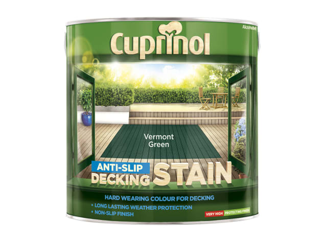 Cuprinol Anti-Slip Decking Stain Vermont Green 2.5 litre