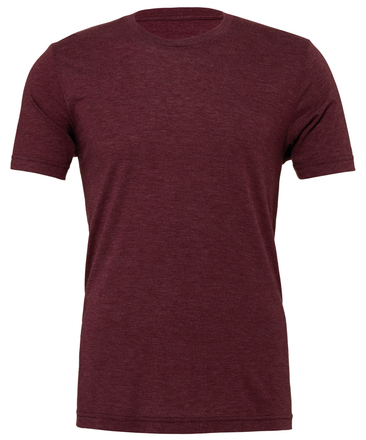 Bella Canvas Unisex Triblend Crew Neck T-Shirt - Maroon Triblend