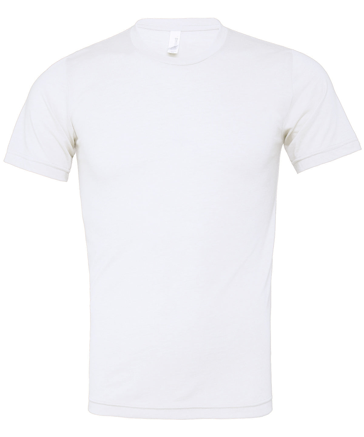 Bella Canvas Unisex Triblend Crew Neck T-Shirt - Solid White Triblend