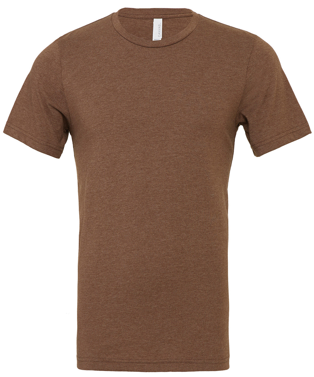 Bella Canvas Unisex Heather Cvc Short Sleeve T-Shirt - Heather Brown