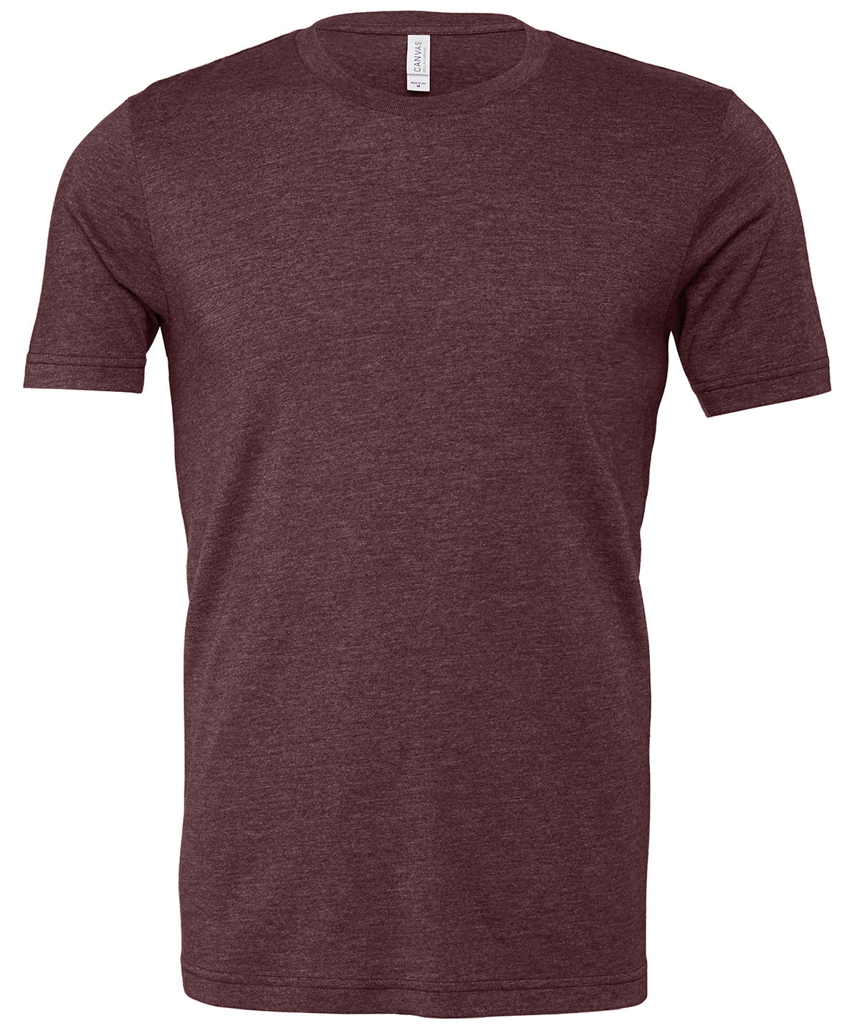 Bella Canvas Unisex Heather Cvc Short Sleeve T-Shirt - Heather Maroon