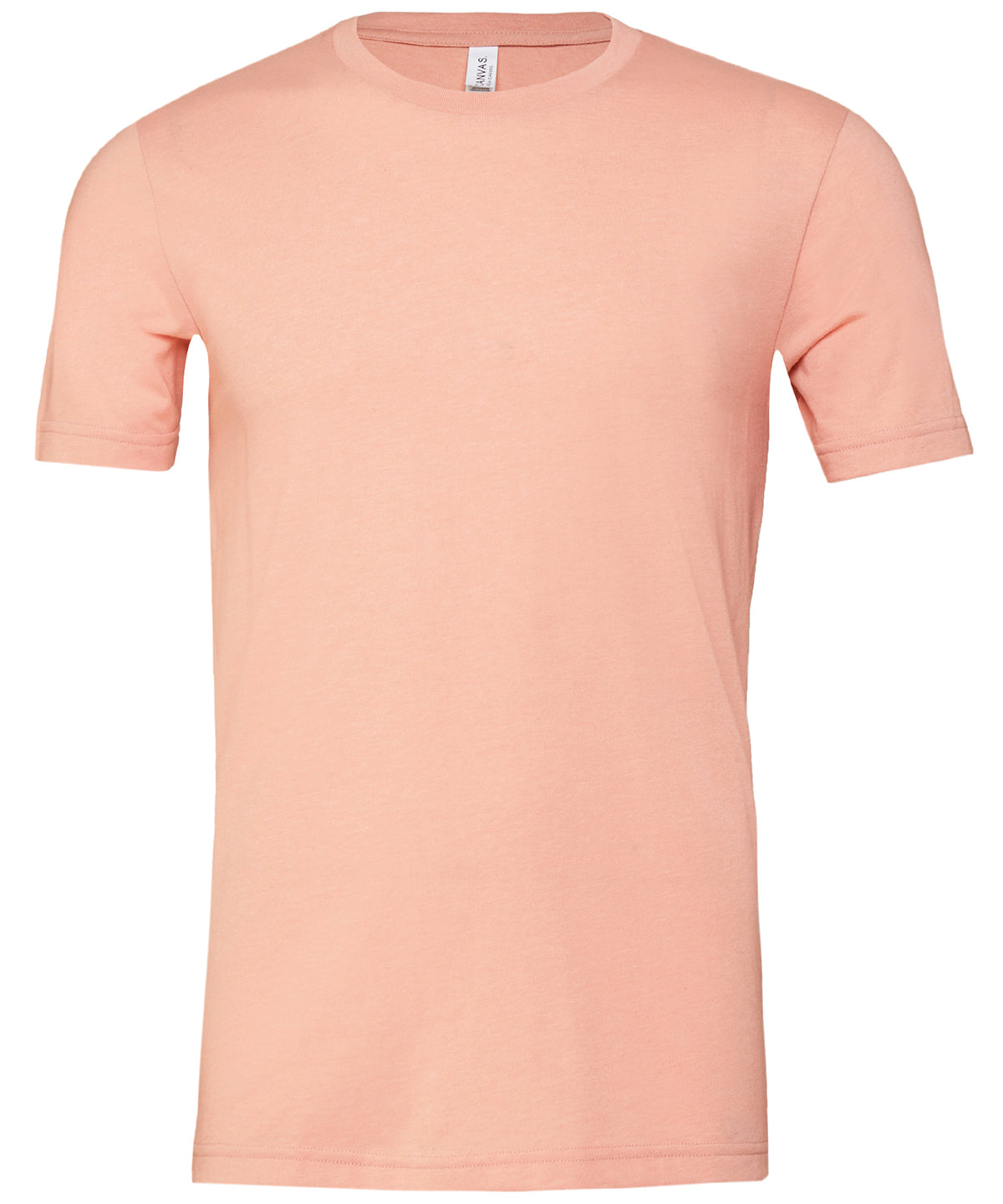 Bella Canvas Unisex Heather Cvc Short Sleeve T-Shirt - Heather Peach