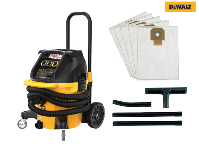 DEWALT DWV905M M-Class Construction Dust Extractor 38 litre 1400W 110V