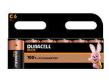 Duracell C Cell Plus Power +100% Batteries (Pack 6)