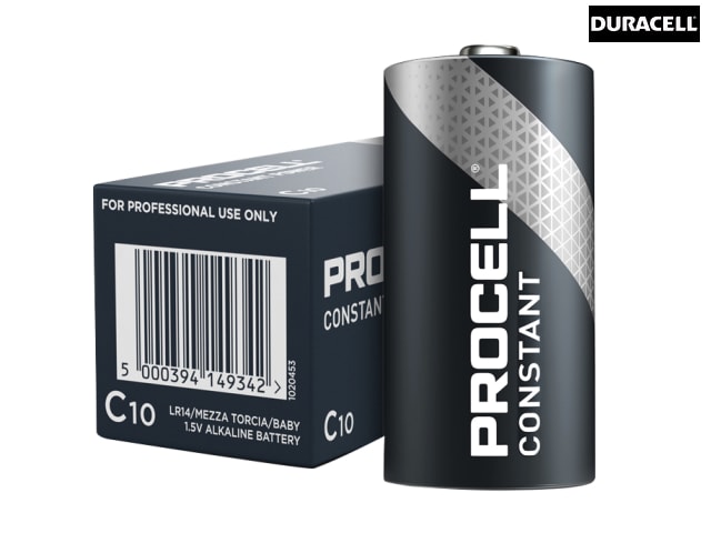 Duracell C Cell PROCELL® Alkaline Constant Power Industrial Batteries (Pack 10)