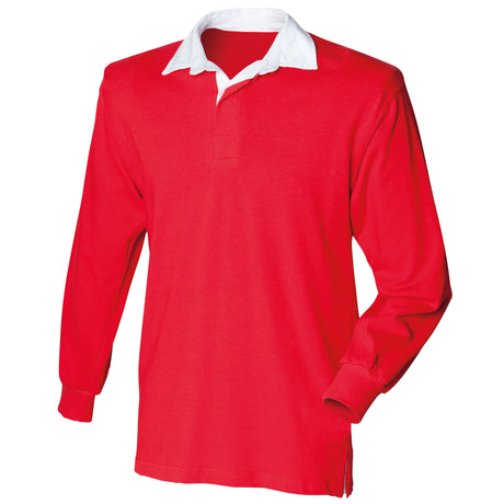 Front Row Kids Long Sleeve Plain Rugby Shirt