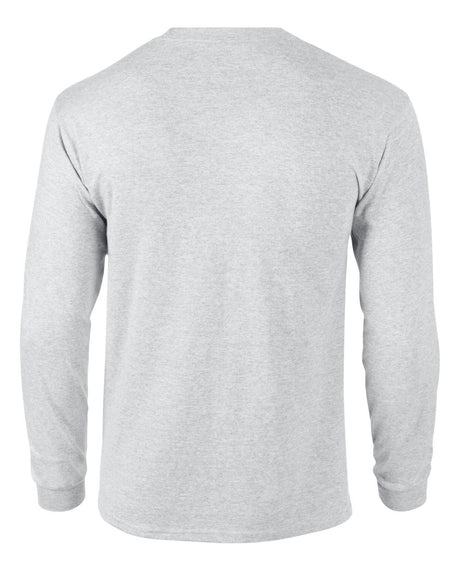 Gildan Ultra Cotton Adult Long Sleeve T-Shirt - Ash