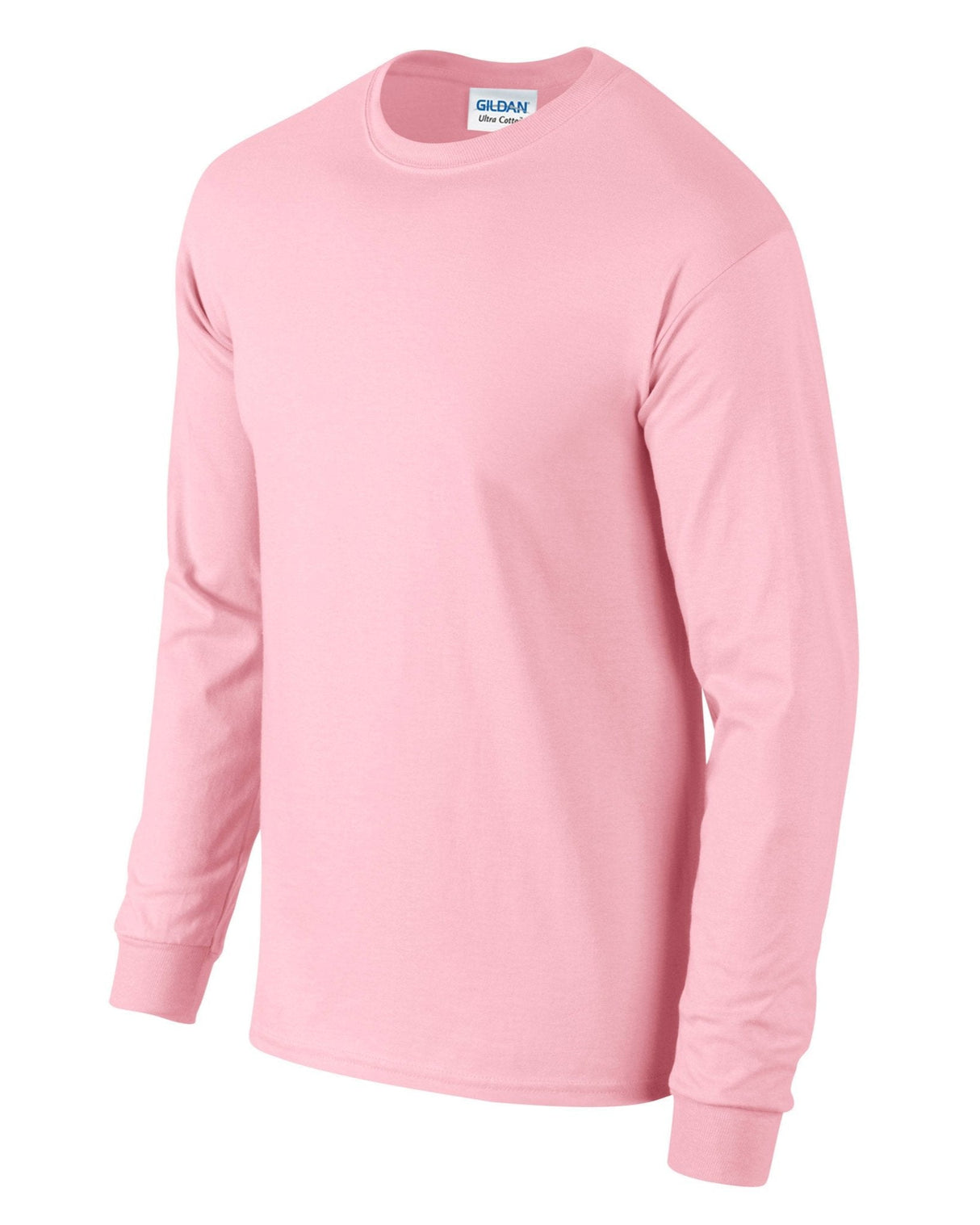 Gildan Ultra Cotton Adult Long Sleeve T-Shirt - Light Pink