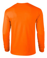 Gildan Ultra Cotton Adult Long Sleeve T-Shirt - Safety Orange