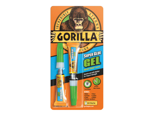 Gorilla Glue Gorilla Superglue Gel 3g (Twin Pack)