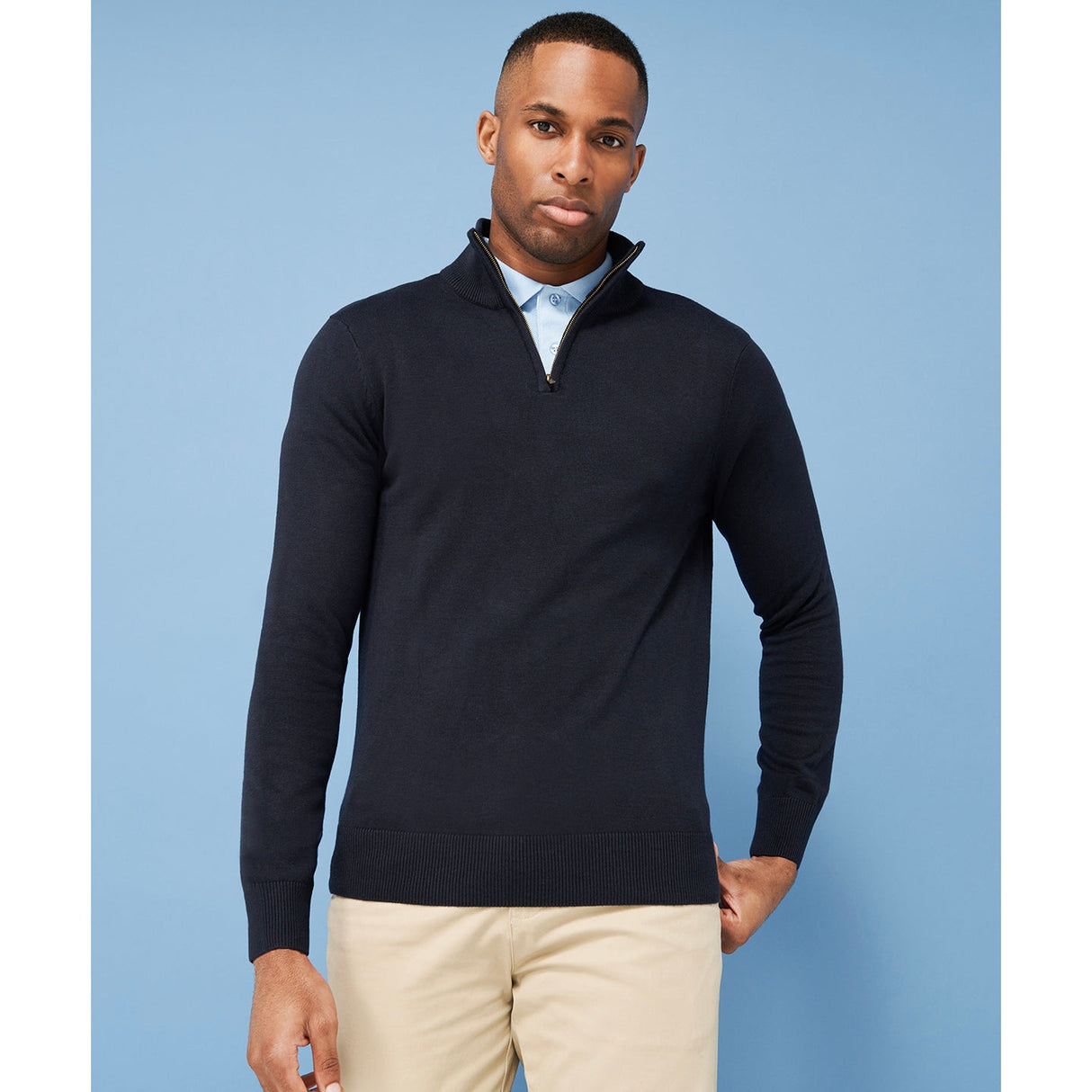 Henbury ¼ Zip Jumper