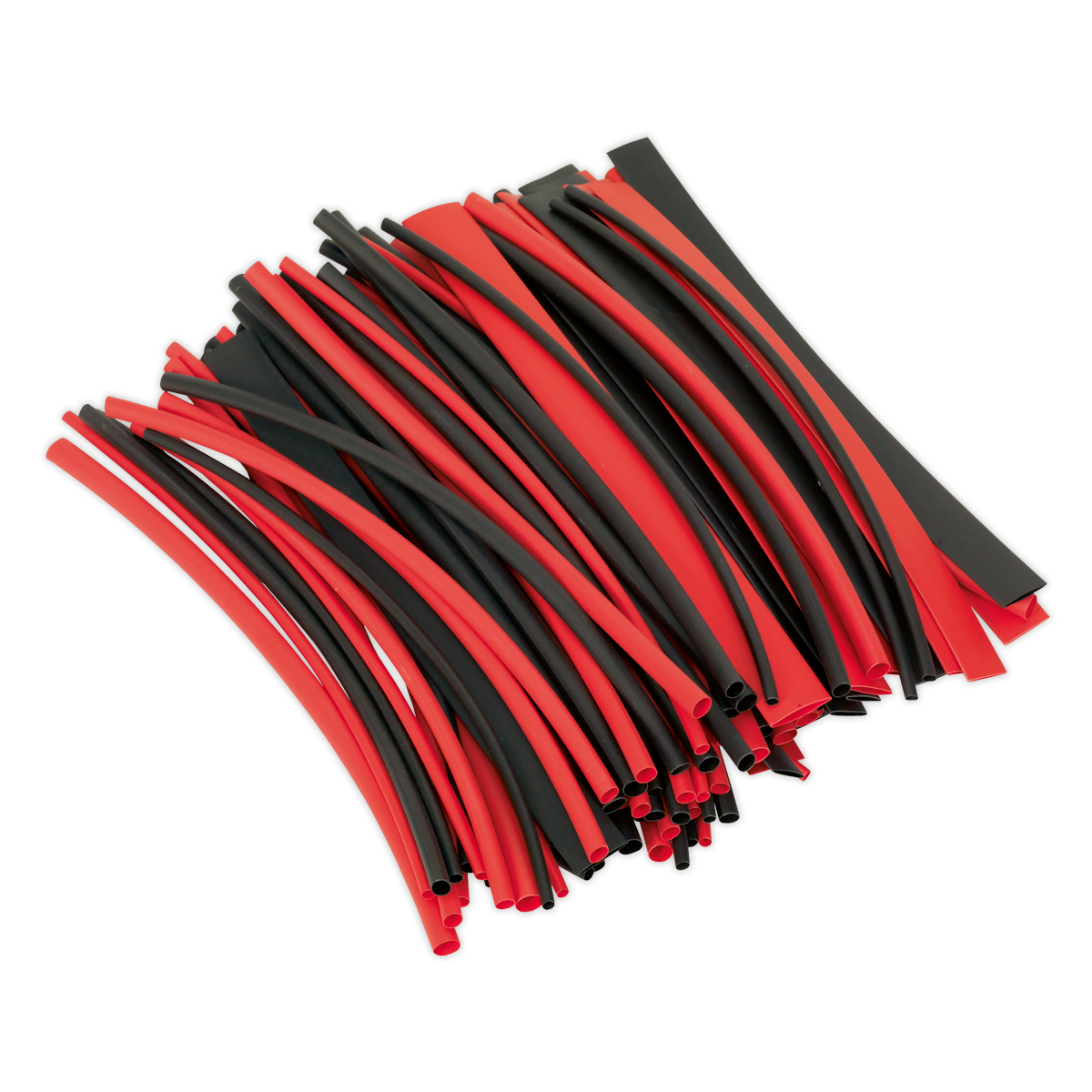 Sealey Heat Shrink Tubing Black & Red 200mm 100pc