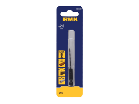 IRWIN® HSS Drill Bit Hex Shank Bit 2.0mm