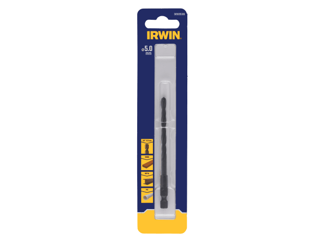 IRWIN® HSS Drill Bit Hex Shank Bit 5.0mm