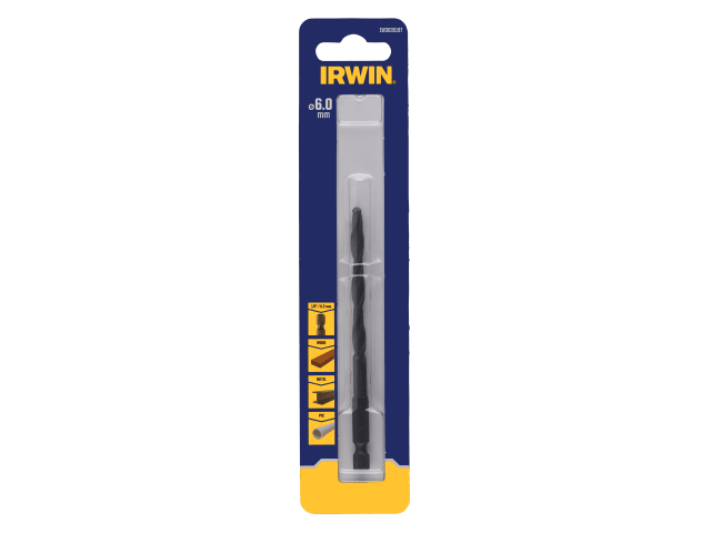 IRWIN® HSS Drill Bit Hex Shank Bit 6.0mm