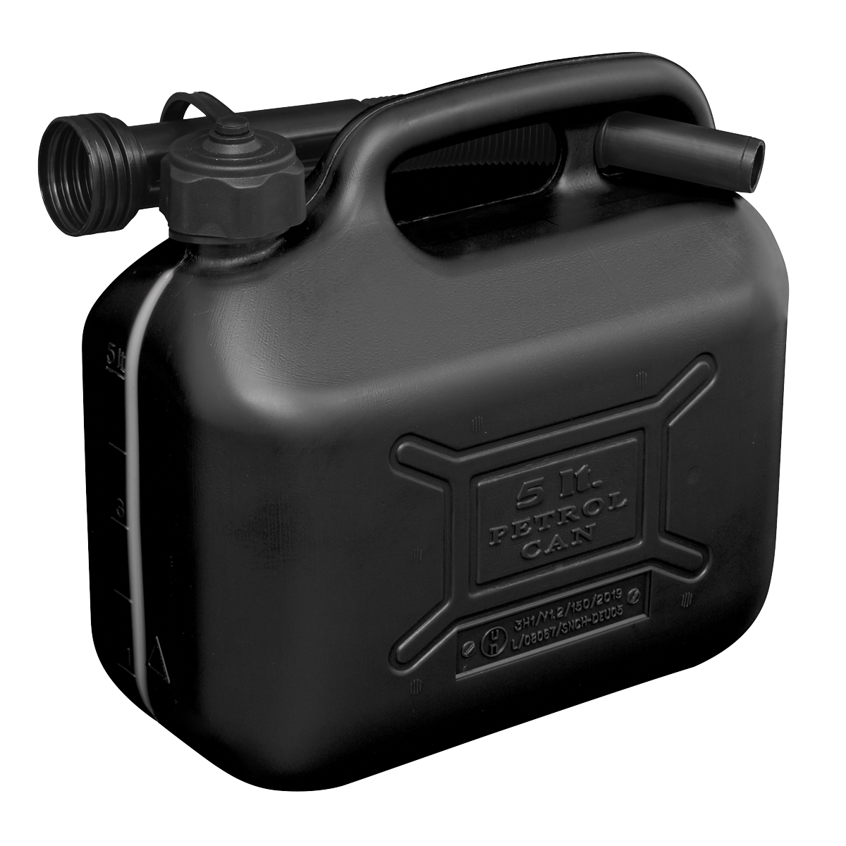 Sealey Fuel Can 5L - Black