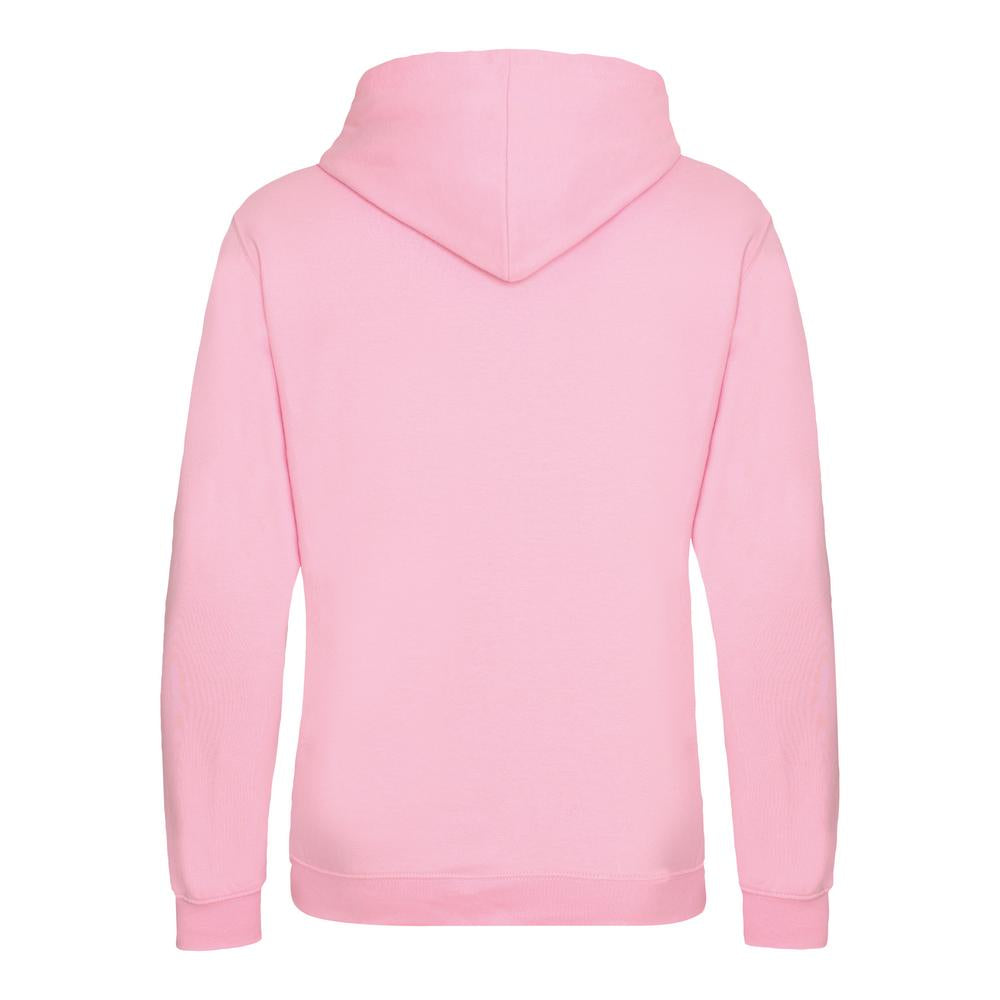 Awdis Just Hoods Varsity Hoodie - Baby Pink/Arctic White