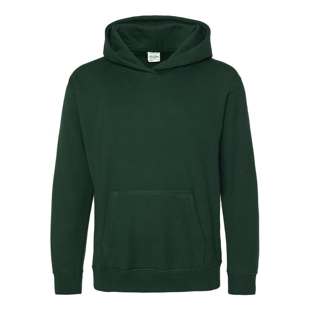 Awdis Just Hoods Kids Hoodie - Bottle Green