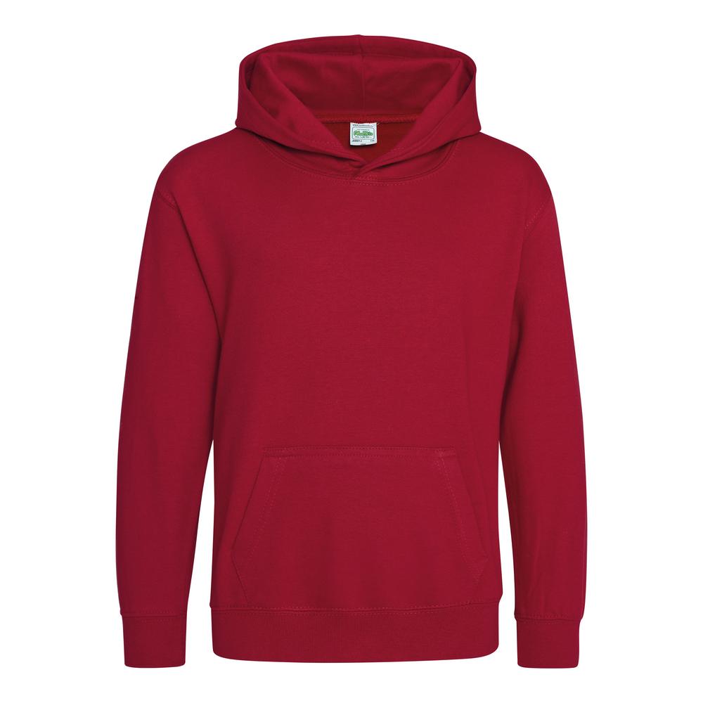 Awdis Just Hoods Kids Hoodie - Red Hot Chilli