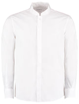 Kustom Kit Mandarin Collar Shirt Long-Sleeved (Tailored Fit)