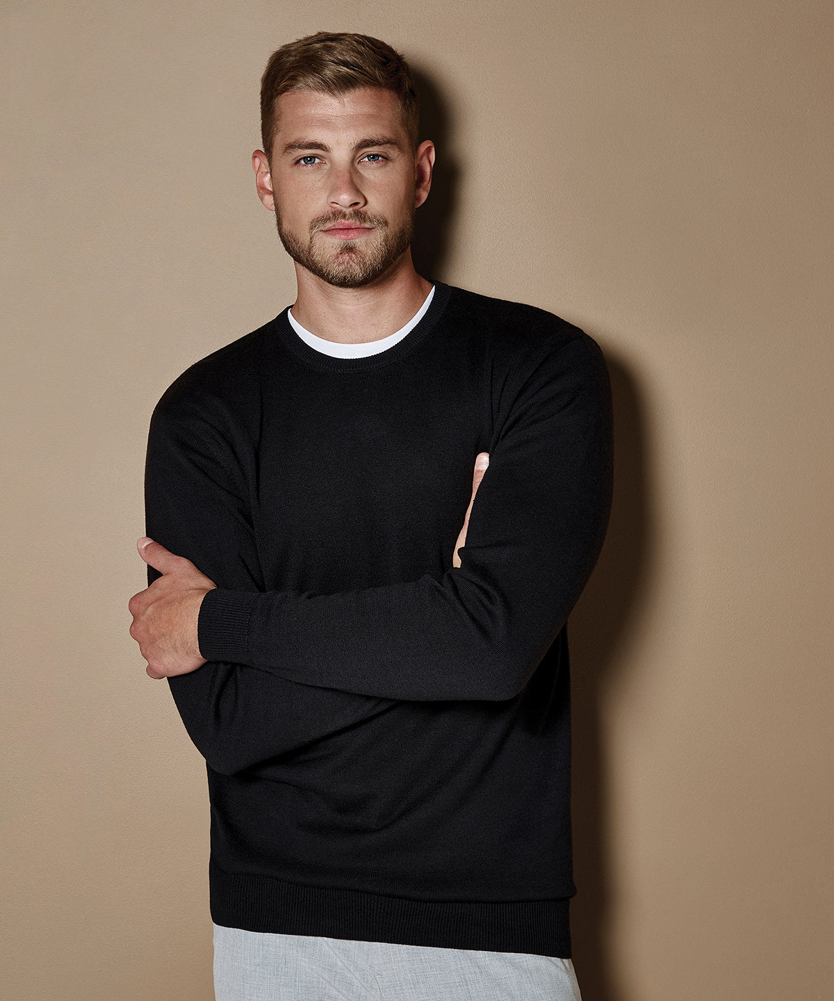 Kustom Kit Regular Fit Arundel Crew Neck Sweater