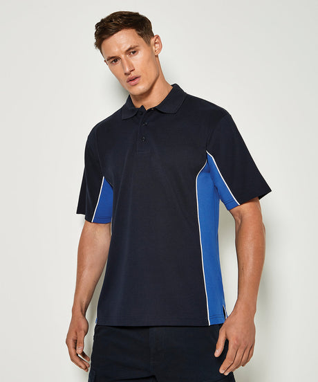 Kustom Kit Track Polo (Classic Fit) - Navy/Royal/White