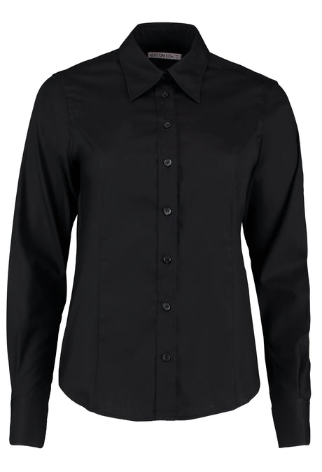 Kustom Kit Women's Corporate Oxford Blouse Long-Sleeved (Tailored Fit)