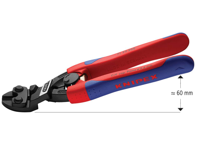 Knipex CoBolt® Compact Bolt Cutters 20° Head Multi-Component Grip 200mm