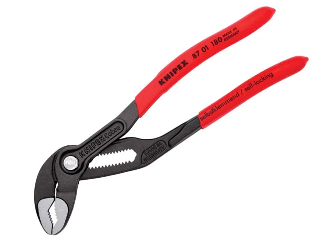 Knipex Cobra® Water Pump Pliers PVC Grip 180mm