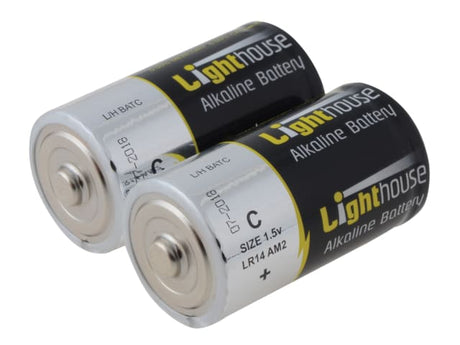 Lighthouse C LR14 Alkaline Batteries 6200 mAh (Pack 2)