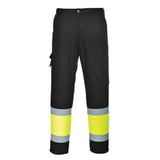 Portwest Hi-Vis Lightweight Contrast Class 1 Service Trousers