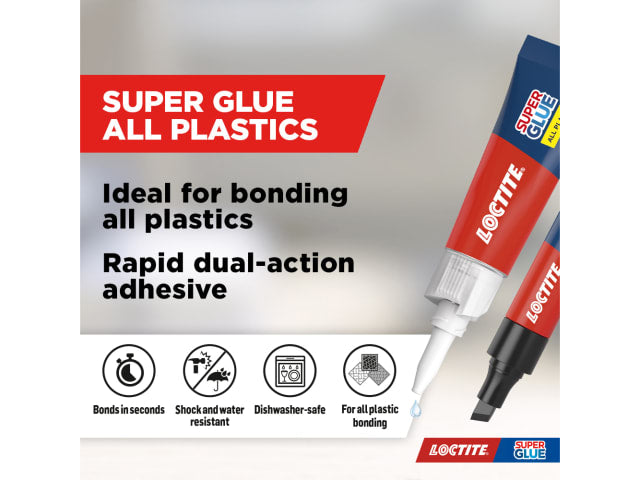 Loctite Super Glue All Plastics Pen 2g + 4ml Tube