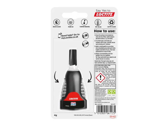 Loctite Super Glue Power Gel Control Bottle 4g