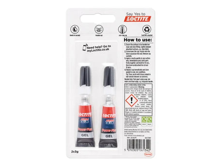 Loctite Super Glue Power Gel Tube 2 x 3g