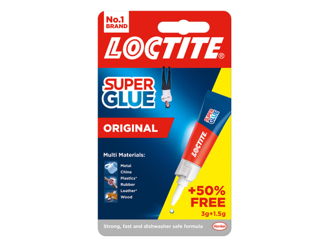 Loctite Super Glue Original Tube 3g + 50% Extra Free