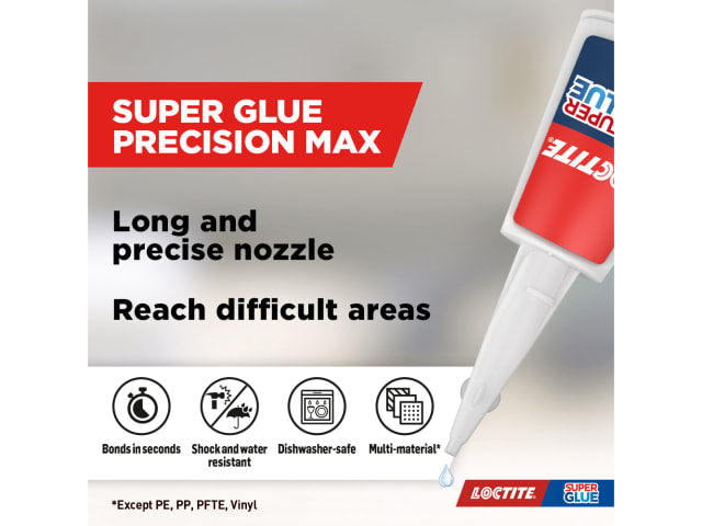 Loctite Super Glue Precision Max Bottle 10g