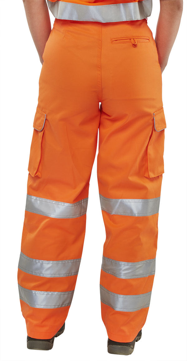 Beeswift Ladies Rail Spec Trousers Orange