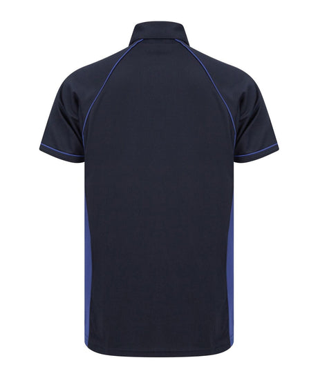 Finden & Hales Piped Performance Polo - Navy/Royal/Royal*