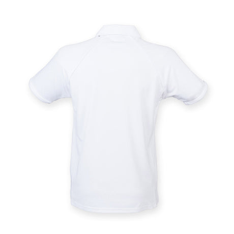 Finden & Hales Piped Performance Polo - White/White