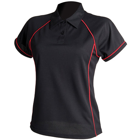 Finden & Hales Women's Piped Performance Polo