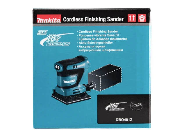 Makita DBO481 LXT Finishing Sander 18V Bare Unit