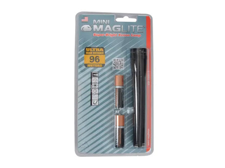 Maglite M2A016 Mini Mag AA Incandescent Torch Black (Blister Pack)